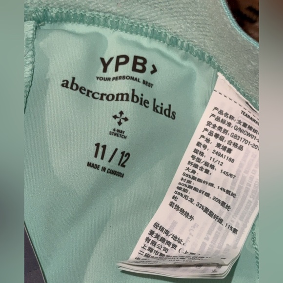 NWT Abercrombie Kids A&F ypb your personal best girls pleated skort size 11/12 - Picture 8 of 15